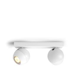 Philips Hue Buckram spotlampe, 2 spots, hvid