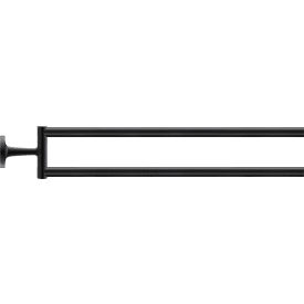 Duravit Starck T håndklestang, 46,5 cm, matt sort