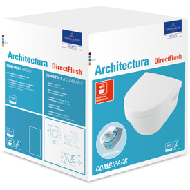 Villeroy & Boch Architectura vegghengt toalett, uten skyllekant, hvit