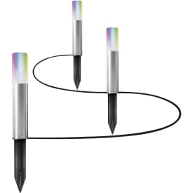 Ledvance Smart+ Garden 3 Pole trädgårdslampa/ljusslinga med 3 lampor med jordspett, RGB, wifi, förlängningsdel