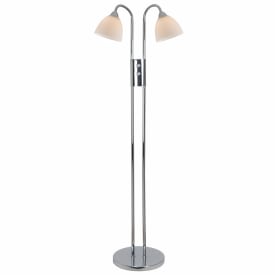 Nordlux Ray golvlampa, dimmer, opal