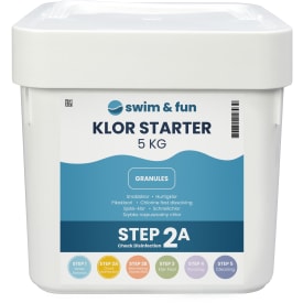 Swim & Fun klor starter, granulat, 5 kg