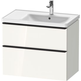 Duravit D-neo vaskeskab for højrevendt vask med 2 skuffer 78,4 x 45,2 cm i hvid højglans