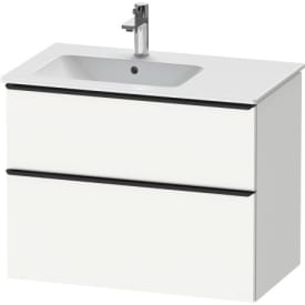 Duravit D-neo vaskeskab for venstrevendt vask med 2 skuffer 81 x 46,2 cm i mat hvid