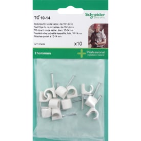 Schneider TC kabelklemmer 10 stk, hvit, 10-14 mm