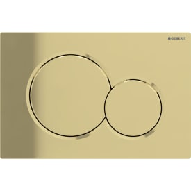 Geberit Sigma 01 Round spolplatta, mässing
