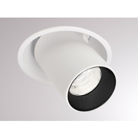 Elix downlight hvit/svart 9W 2700K ekskl. driver maks 500mA 650lm