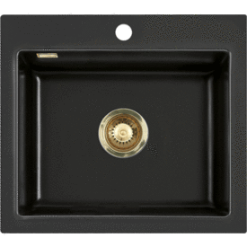 Lavabo Mera 57 kjøkkenvask, 57,5x51 cm, sort