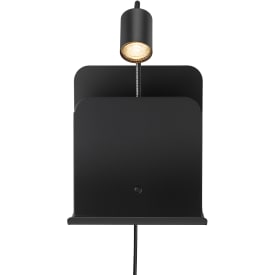 Nordlux Roomi vegglampe med USB, svart