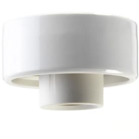 Taklampe rett, E27, gjenge 84,5 mm, hvit, IP20