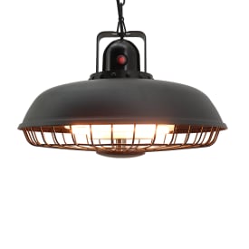 Hortus terrassevarmer, takmontert , 600/1200/1800W, sort