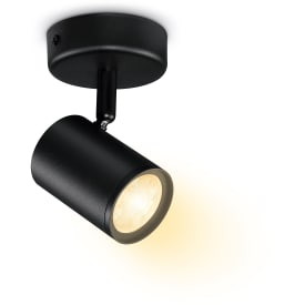 Wiz Imageo væglampe, justerbar hvid, 1-spot, sort