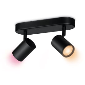 Wiz Imageo spotlampe, farveskift + hvid, sort