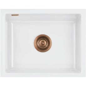 Lavabo Mera 50U kjøkkenvask, 55,1x44x1 cm, matt hvit