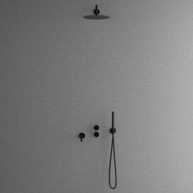Primy Harmonized 3x badkarsblandare med duschset, blank svart