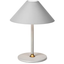 Halo Design Hygge uppladningsbar bordslampa, H20 cm, ljusgrå