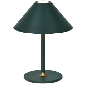 Halo Design Hygge uppladningsbar bordslampa, H20 cm, mörkgrön