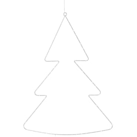 Sirius Liva juletre med lys, hvit, 70 cm