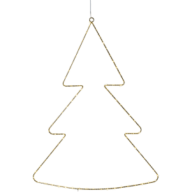 Sirius Liva juletræ med pynt, guld, 70 cm