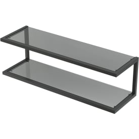 Dansani You hylle, 39,6x12 cm, sort/farget glass