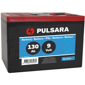Elektrisk gjerde batteri alkalisk 9V 130Ah