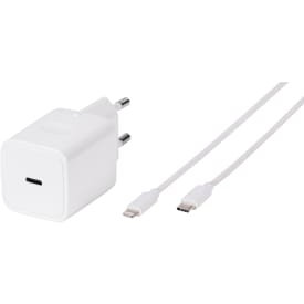 VIVANCO Lightning/USB-C PD 20W Hemmaladdare 1,2m Vit
