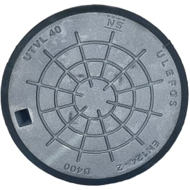 Ulefos 425 mm deksel m/støpt pakning/fjærlås, 40 t, SG UTVL40