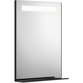 Gustavsberg speil med lys, 60x80,2 cm, sort