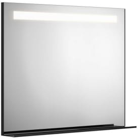 Gustavsberg speil med lys, 100x80,2 cm, sort