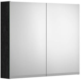 Gustavsberg Artic speilskap med lys, 79,4x66,2  cm, sort ask