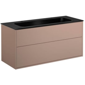 Gustavsberg Artic møbelpakke, 120x47 cm, rosa/sort