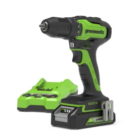 Greenworks borrskruvdragare 24V, 35 nm, med batteri och laddare