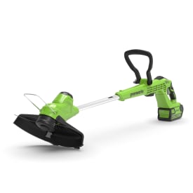 Greenworks græstrimmer 40V, frontmonteret. 30 cm, med batteri og lader