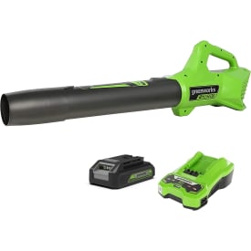 Greenworks lövblås 24V, 161 km/h, med batteri och laddare