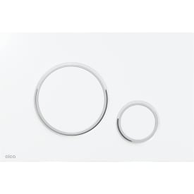 Alca M770 Thin betjeningsplate, hvit/krom