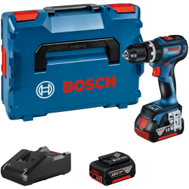 Bosch slagboremaskine GSB 18V-90 C, 2 x 18 V/5,0 Ah og L-Boxx