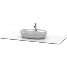 Duravit Luv kvartsten bordplade 138,8x59,5 cm, hvid