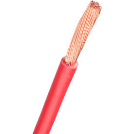 100 meter Ledning H07V2-K PVT90 1X6 Rød S100