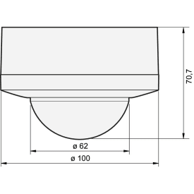 Tilstede sensor P46LR DALI-2 sekundær BMS 32-37m overbygg