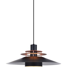 Halo Design Rivoli pendellampa, svart/borstat stål