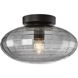 Halo Design Mesh taklampe, røykfarget, Ø28 cm