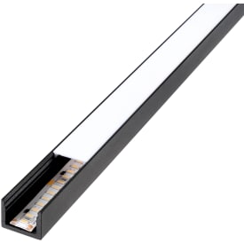 SG StripLine 1,8m LED skinne, påbyg, sort