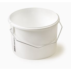Plastbøtte, hvit, uten lokk, 3 l