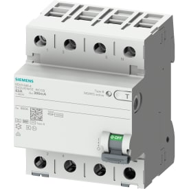 Jordfeilbryter RCCB PFI AC/DC 63A 4P 300mA, type B 5SV3646-4