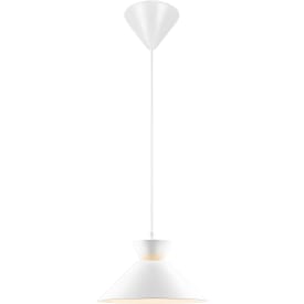 Nordlux Dial pendellampa, vit, Ø25 cm