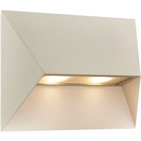 Nordlux Pontio utendørs vegglampe, beige, 27 cm