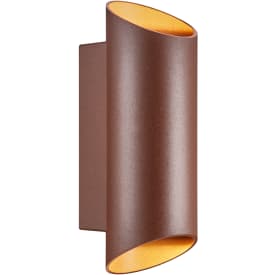 Nordlux Nico Round utomhus vägglampa, rost