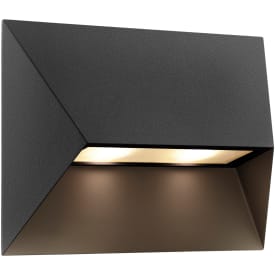 Nordlux Pontio utelys vegg, sort, 27 cm