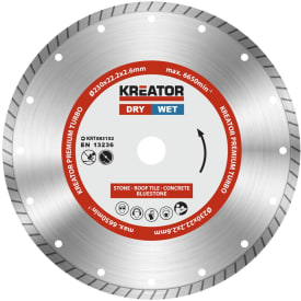 Kreator Premium Turbo 6 diamantklinge - Ø230mm