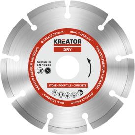 Kreator Premium 5 diamantklinge til tørskæring - Ø125mm